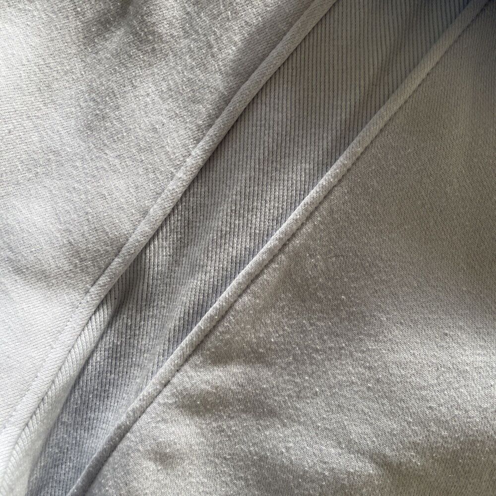Danskin Mixed Rib Half Zip Jacket LARGE Women's Pullover Halogen Baby Blue - Picture 4 of 10